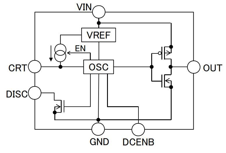 Block Diagram - ROHM Semiconductor BD9555FVM-C Timer IC